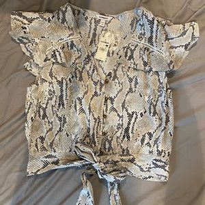 Brand New - Snake Print Express Blouse